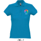 Polo ligero 100% algodon publicitario de mujer passion Sols 170 azul aqua