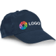 Gorra para niños 100% poliéster con ajuste en velcro azul marino