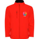 Chaqueta softshell y micropolar, doble capa de niño Nebraska Roly rojo