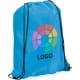 Mochila gymsack personalizada de poliéster 210T azul claro