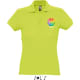 Polo ligero 100% algodon publicitario de mujer passion Sols 170 verde manzana
