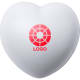 Antiestrés forma corazon blanco