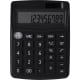 Calculadora dual solar y pila botón de 12 dígitos y pantalla LCD negro