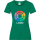 Camiseta manga corta de mujer valueweight t Fruit Of The Loom 165 verde jaspeado