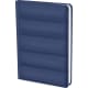 Bloc notas PU personalizado con tapa acolchada 21 x 14,6 cm azul marino