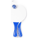 Set palas playa en madera bicolor con pelota a juego (19x33 cm)