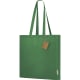 Bolsa publicitaria algodón reciclado con fuelle 140g verde
