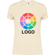 Camiseta algodón suave corte entallado de mujer Iconic Fruit Of The Loom 150 natural