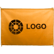 Bandera tamaño XL -100x70cm- en suave poliéster naranja
