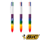 Bolígrafo arcoiris personalizado tinta 4 colores BIC