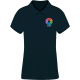 Polo personalizado algodón piqué dos botones  de mujer Koupan 220 azul marino oscuro
