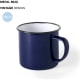 Taza metálica vintage personalizada por 1 cara (350 ml)