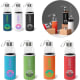 Botella de agua personalizada de vidrio con funda (520 ml)