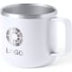 Taza térmica de acero inox. bicolor personalizada (350 ml) blanco