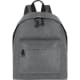 Mochila jaspeado en RPET 600D bolsillo frontal con cremallera gris