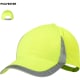 Gorra deportiva 6 paneles en microfibra reflectante con velcro