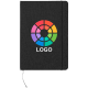 Bloc notas publicitario RPET con marcapáginas 14,5 x 21 cm negro