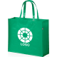 Bolsa de compra ecológica de plástico personalizada 105 g/m² verde
