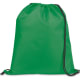 Mochila gymsack personalizada de poliéster 210T verde