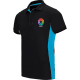 Polo bicolor de trabajo MC de algodón y poliéster Velilla 180 negro/azul celeste