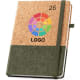 Agenda día página 2026 de corcho y lino con funda 20,5 x 25 cm
