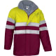 Parka reflectante traffic Valento amarillo fluor/granate caoba