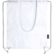 Bolsa mochila personalizada RPET 210T con asas y cuerdas blanco