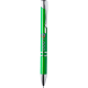 Bolígrafo personalizado en plastico y aluminio verde