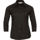 Blusa entallada manga 3/4 de mujer Russell 140 marron chocolate