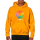 Sudadera con capucha heavy blend Gildan 270 amarillo oro