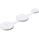 Mini cargador inalámbrico magnético 3 en 1 ABS 15w blanco