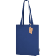Bolsa algodón orgánico con fuelle y asas largas 270g/m² 38 x 42 x 9 cm