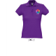 Polo ligero 100% algodon publicitario de mujer passion Sols 170 morado oscuro