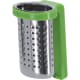 Infusor de té  en acero inox con gancho PP personalizado verde