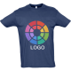 Camiseta manga corta de alta calidad imperial Sols 190 azul denim