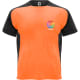 Camiseta técnica de manga corta ranglán de niño Bugatti Roly 140 naranja fluor/negro