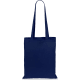 Bolsa de tela publicitaria de algodón 100% y 105 g/m² 36 x 40 cm azul marino