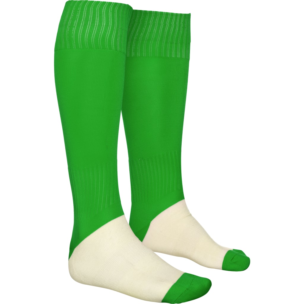 Calcetines Fútbol Mujer Niños - Diseño Izquierda/Derecha Diferente Verde