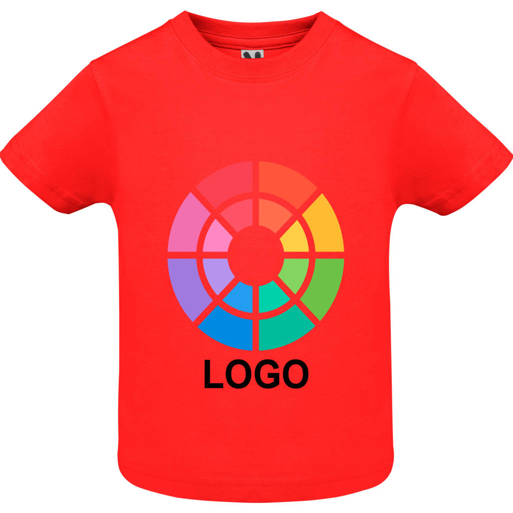 Camiseta manga corta 100% algodon peinado de niño Baby Roly