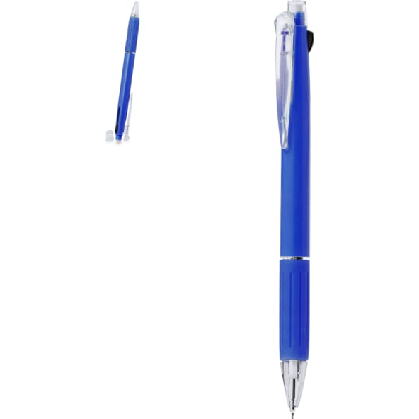 Bolígrafo personalizado 2 colores y portaminas con goma de borrar