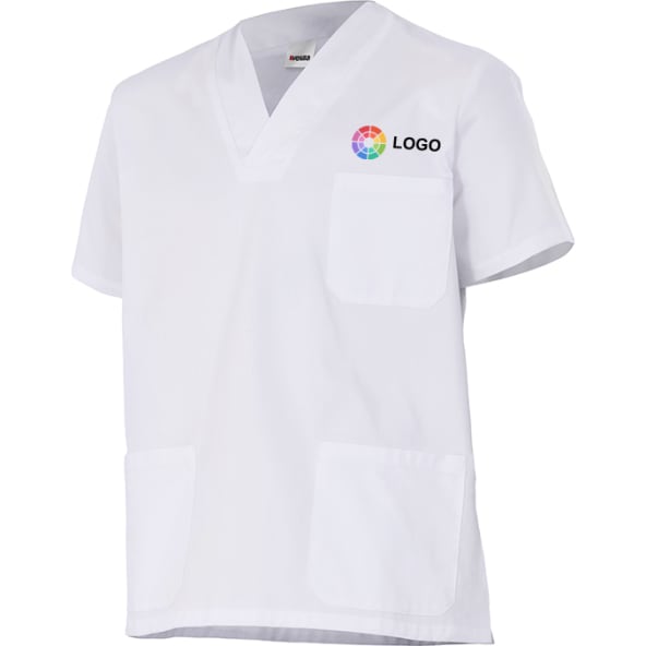 Casaca sanitaria de manga corta de colores Velilla