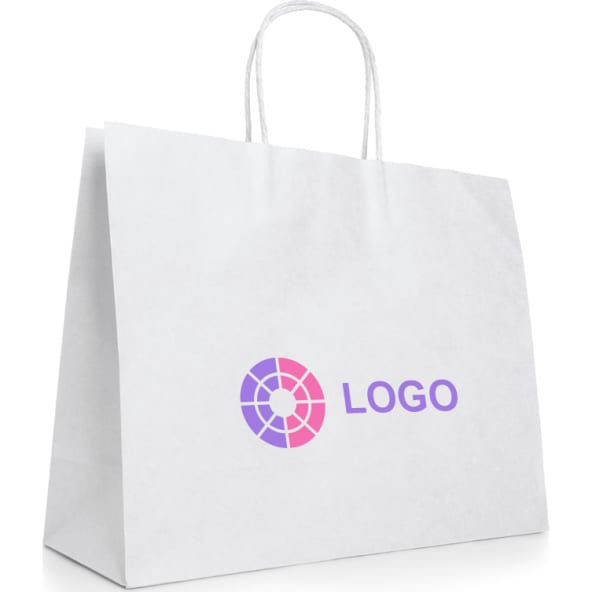 Bolsa de papel kraft personalizada 40 x 34 cm