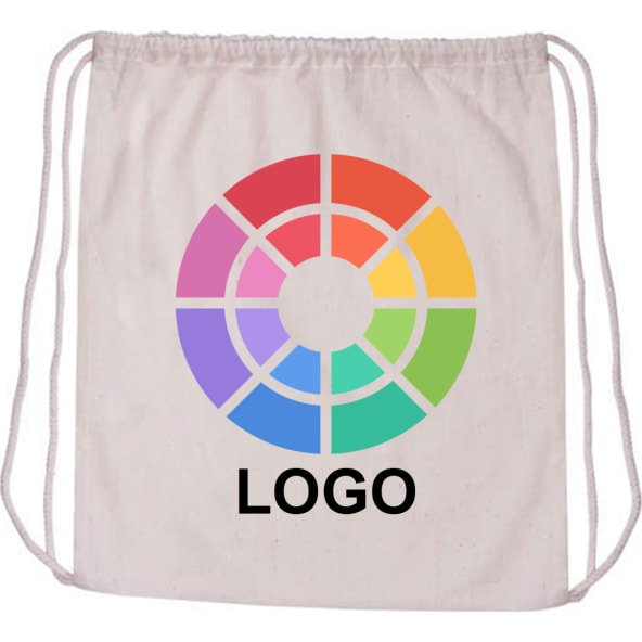 Mochila saco personalizada de algodón 100%