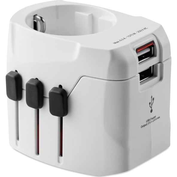 Adaptador cargador de viaje de 3 polos