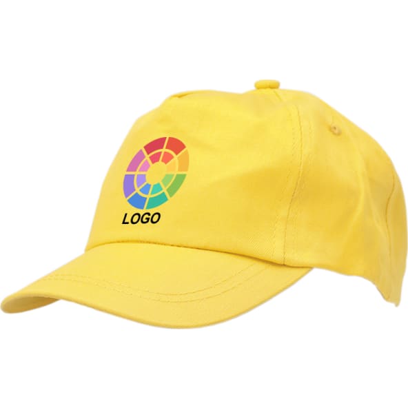 Gorra niño 5 paneles 100% algodón y cierre de velcro
