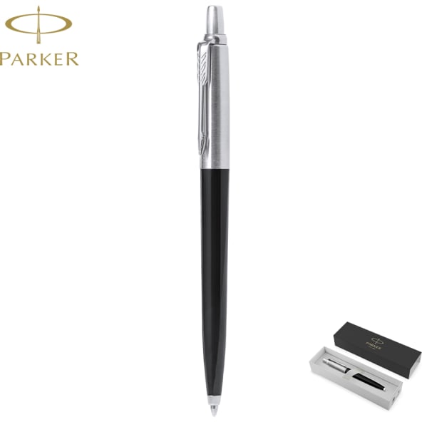 Bolígrafo Jotter recycled acero inox y RABS con estuche de tinta negra