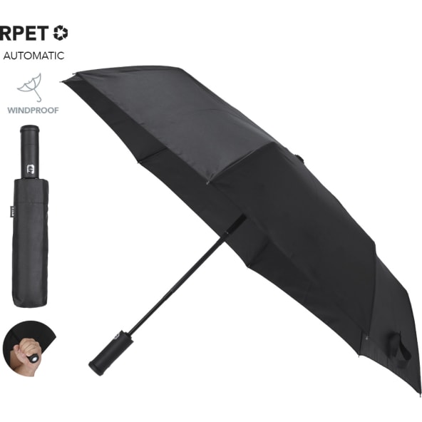 Paraguas eco personalizado RPET pongee 190T con linterna