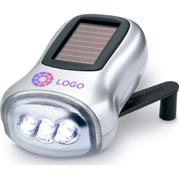 Linterna solar y dinamo