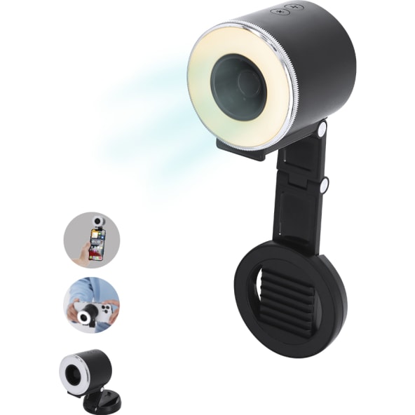 Anillo de luz ABS con ventilador magnético (500 mAh)