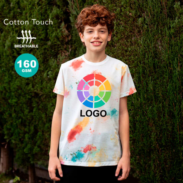 Camiseta personalizada poliéster transpirable de niño Hearvin 160